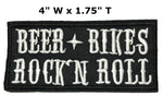 Beer Bikes Rock and Roll Embroidered Patch