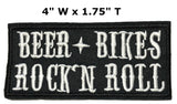 Beer Bikes Rock and Roll Embroidered Patch