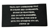 Bible Verse Joshua 1:19 Embroidered Iron-on or Sew-on Patch