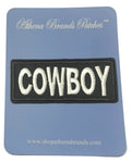 Cowboy Embroidered Iron-on or Sew-on Patch