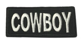 Cowboy Embroidered Iron-on or Sew-on Patch