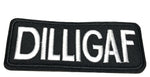 DILLIGAF Embroidered Iron-on or Sew-on Patch