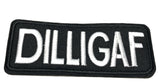 DILLIGAF Embroidered Iron-on or Sew-on Patch