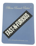 Fast N Furious Embroidered Iron-on or Sew-on Patch