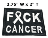 F*CK Cancer Embroidered Iron-on or Sew-on Patch