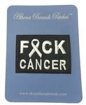 F*CK Cancer Embroidered Iron-on or Sew-on Patch