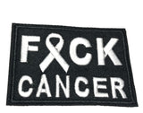 F*CK Cancer Embroidered Iron-on or Sew-on Patch