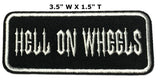 Hell On Wheels Embroidered Iron-on or Sew-on Patch