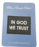 In God We Trust Embroidered Iron-on or Sew-on Patch