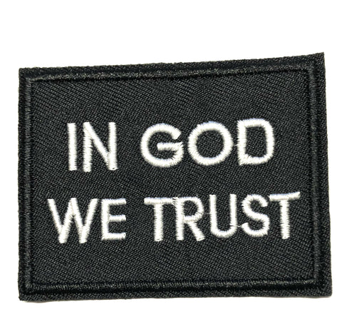 In God We Trust Embroidered Iron-on or Sew-on Patch