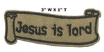 Jesus Is Lord Embroidered Iron-on or Sew-on Patch