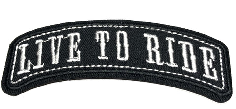 Live to Ride Embroidered Patch