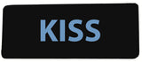 KISS - 4" W x 1.5" T - Embroidered Patch Iron or Sew-on Saying Music Series