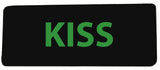 KISS - 4" W x 1.5" T - Embroidered Patch Iron or Sew-on Saying Music Series