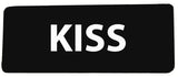 KISS - 4" W x 1.5" T - Embroidered Patch Iron or Sew-on Saying Music Series