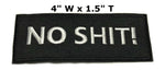 No Sh*t Embroidered Iron-on or Sew-on Patch