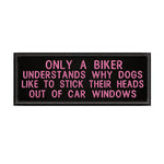 Only A Biker Understands … 4" W x 1.5" T Embroidered Iron or Sew-on Patch