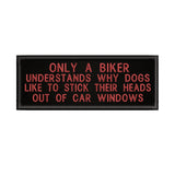 Only A Biker Understands … 4" W x 1.5" T Embroidered Iron or Sew-on Patch