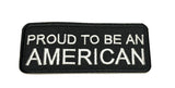 Proud to Be an American Embroidered Iron-on or Sew-on Patch