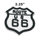 ROUTE US 66 Embroidered Patch Tactical Military Morale Biker Motorcycle Quote Saying Humor Series