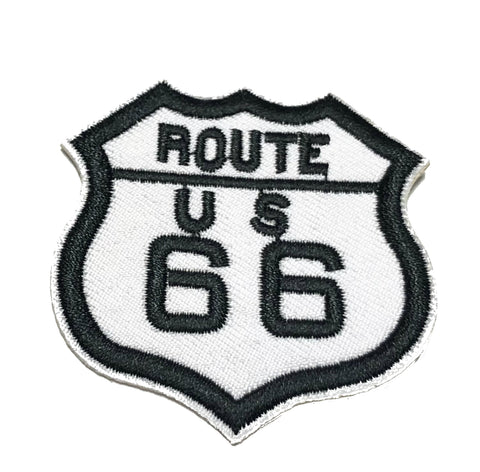 ROUTE US 66 Embroidered Patch Tactical Military Morale Biker Motorcycle Quote Saying Humor Series