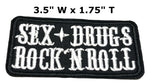 Sex Drugs Rock N Roll Embroidered Patch