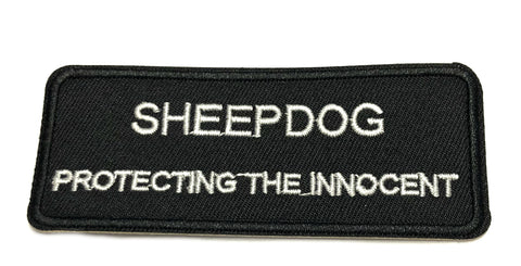 Sheepdog Protecting the Innocent Embroidered Iron-on or Sew-on Patch