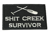 Shit Creek Survivor 3.5" Embroidered Patch Iron Sew-on Funny Humor Saying Series