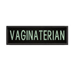 Vaginaterian 4" W x 1.5" T Embroidered Iron or Sew-on Patch