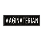 Vaginaterian 4" W x 1.5" T Embroidered Iron or Sew-on Patch