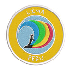 Lima, Peru Surfer 3.5" Embroidered Iron or Sew-on Patch