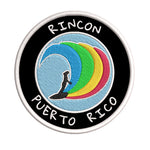 Rincon, Puerto Rico Surfer 3.5" Embroidered Iron or Sew-on Patch