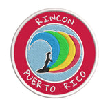 Rincon, Puerto Rico Surfer 3.5" Embroidered Iron or Sew-on Patch