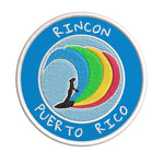 Rincon, Puerto Rico Surfer 3.5" Embroidered Iron or Sew-on Patch