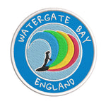 Watergate Bay, England Surfer 3.5" Embroidered Iron or Sew-on Patch