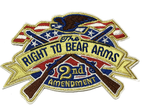 2nd Amendment Iron on Sew On Embroidered Patch