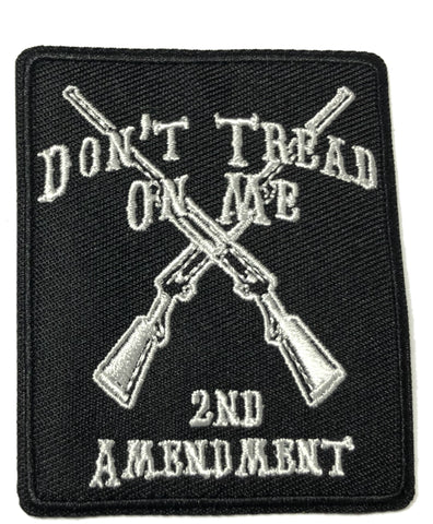 Don't Tread on Me 2nd Amendment Iron on Sew On Embroidered Patch