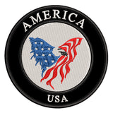 America - USA - Eagle - 3.5" Embroidered Iron or Sew-on Patch