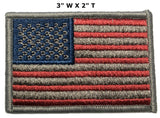 American Flag Hook and Loop Embroidered Patch