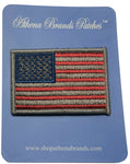 American Flag Hook and Loop Embroidered Patch