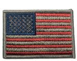 American Flag Hook and Loop Embroidered Patch