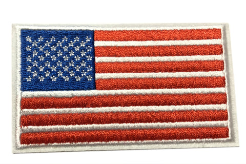 American Flag Iron on Sew On Embroidered Patch