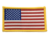 American Flag Iron on Sew On Embroidered Patch