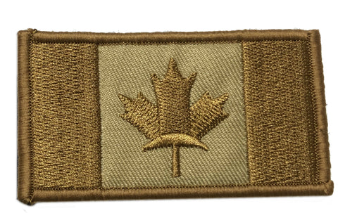 Canadian Flag Hook and Loop Embroidered Patch