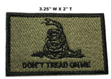 Don't Tread on Me Hook and Loop Embroidered Patch