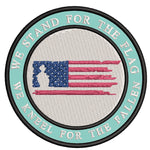 We Stand for the Flag 3.5" Embroidered Iron or Sew-on Patch