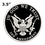 2nd Amendment - In God We Trust - 3.5" Embroidered Patch Iron or Sew-on Patriotic US Constitution Series