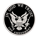 2nd Amendment - In God We Trust - 3.5" Embroidered Patch Iron or Sew-on Patriotic US Constitution Series