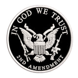 2nd Amendment - In God We Trust - 3.5" Embroidered Patch Iron or Sew-on Patriotic US Constitution Series