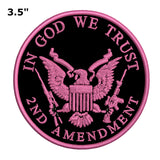 2nd Amendment - In God We Trust - 3.5" Embroidered Patch Iron or Sew-on Patriotic US Constitution Series